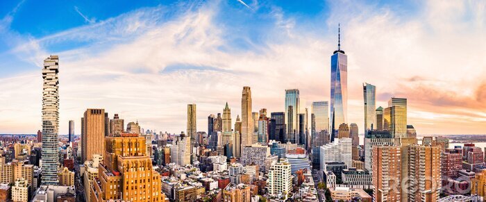 Poster  Panorama du bas de Manhattan