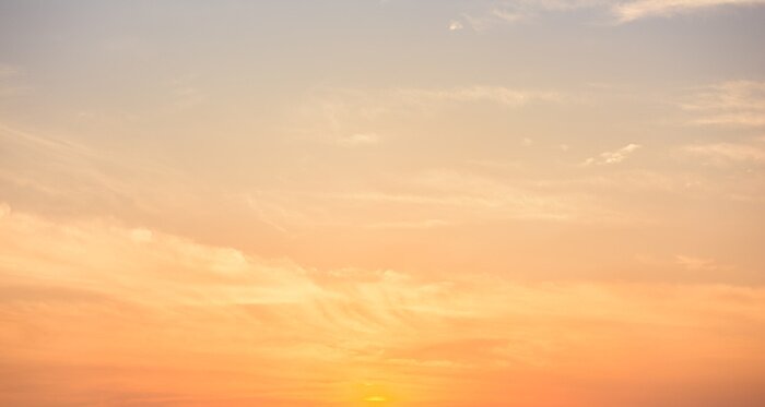 Poster  Panorama du ciel avec des rayons de soleil