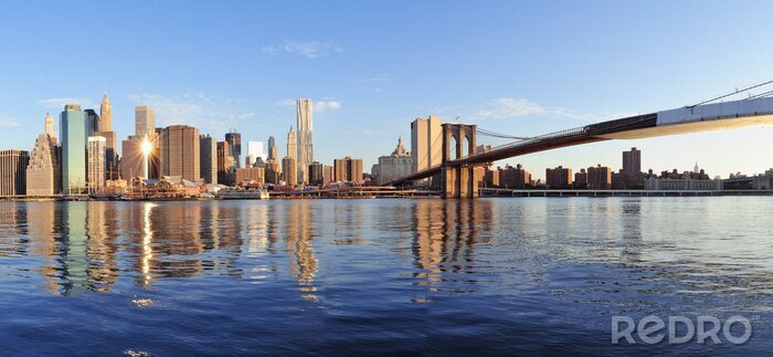 Poster  Panorama pont aux Etats-Unis