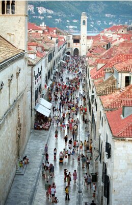Panorama ruelle à Dubrovnik