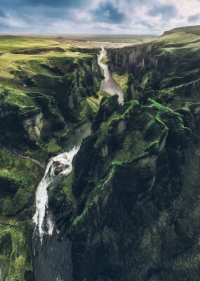 Poster  Panorama verdoyant de l'Islande
