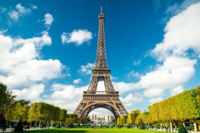 Parc devant la Tour Eiffel à Paris