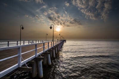 Passerelle en bois à Gdynia