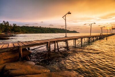 Passerelle pays exotique