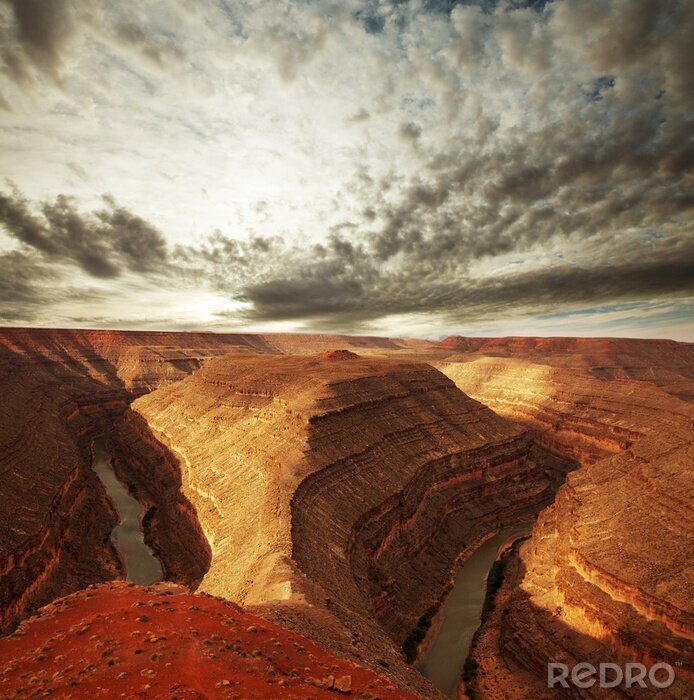 Poster  Paysage avec canyons