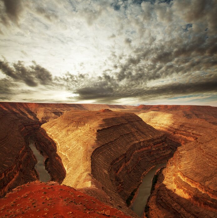 Poster  Paysage avec canyons