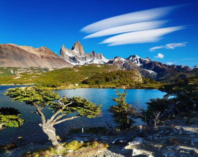 Paysage avec montagnes argentines