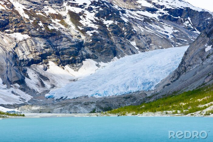 Poster  Paysage avec un glacier