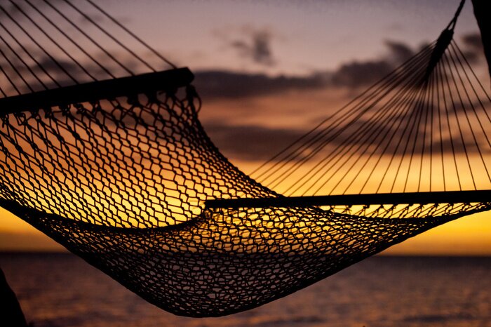Poster  Paysage avec un hamac