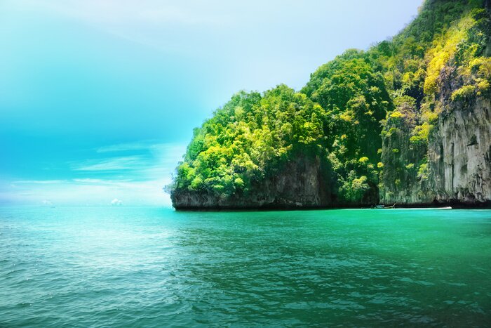 Poster  Paysage côtier exotique