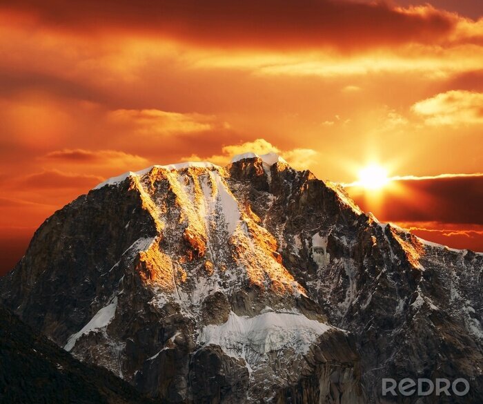 Poster  paysage de montagne 3d