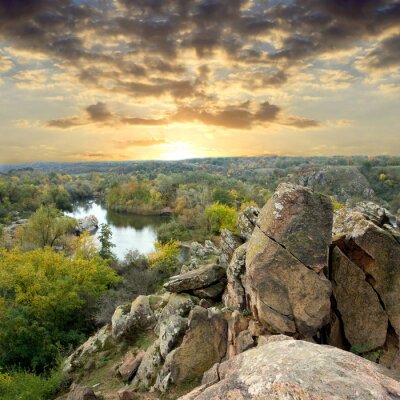 Paysage de montagne en 3D