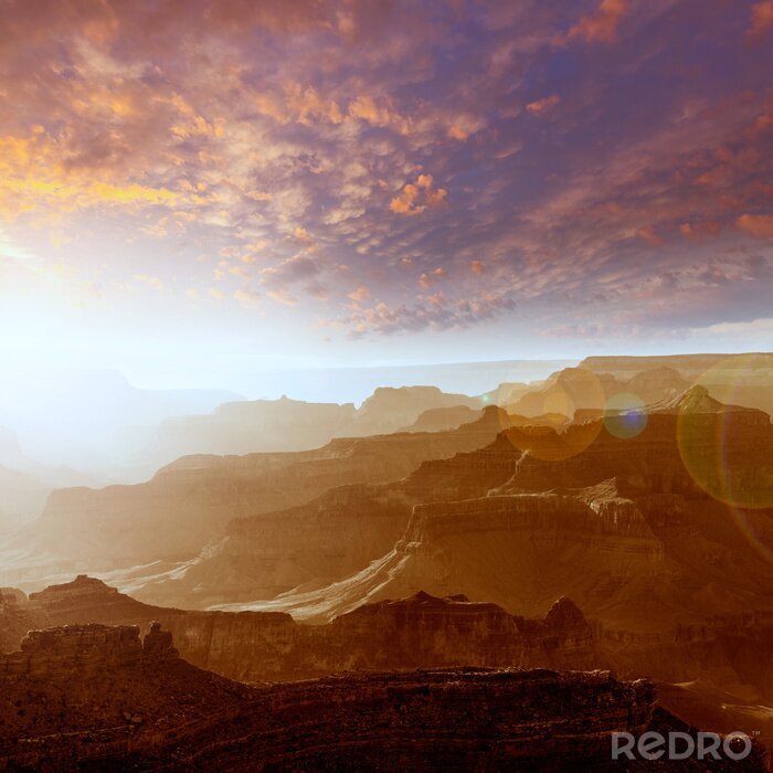 Poster  Paysage du Grand Canyon avec coucher de soleil