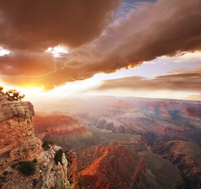 Poster  Paysage et coucher de soleil du Grand Canyon