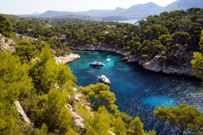 Poster  Paysage fluvial aérien