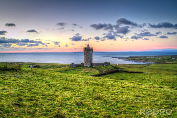 Poster  Paysage irlandais avec un château