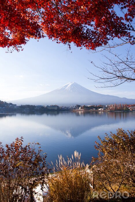 Poster  Paysage japonais du Mont Fuji