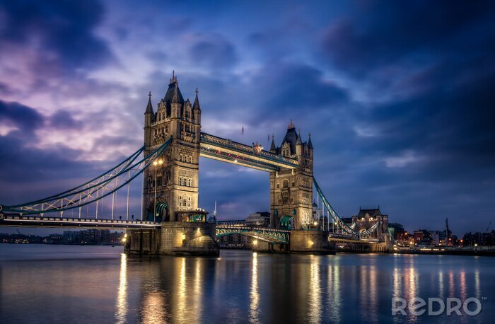 Poster  Paysage nocturne et architecture
