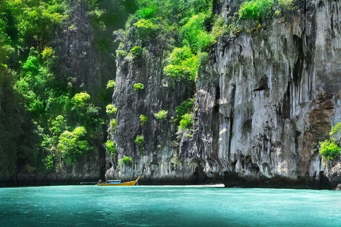 Poster  Paysage paradisiaque avec une baie