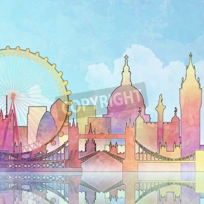 Poster  Paysage urbain de Londres