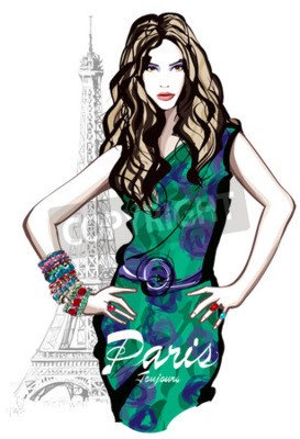 Poster  People et mode parisienne