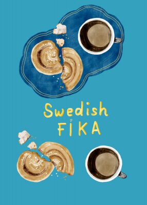 Poster  petit-déjeuner suédois