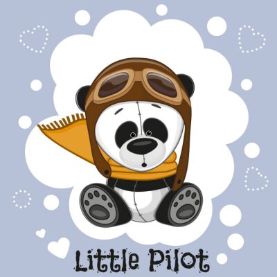 Poster  Petit panda pilote
