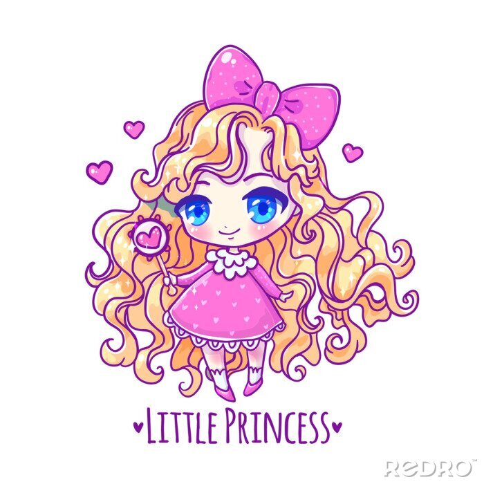 Poster  Petite fille kawaii