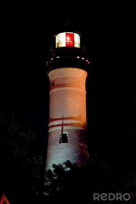 Poster  Phare maritime clair la nuit