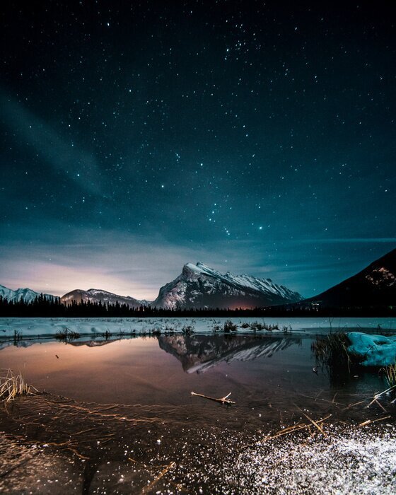 Poster  Photographie d'un ciel nocturne au Canada