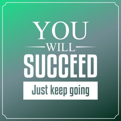 Poster  Phrase de succès
