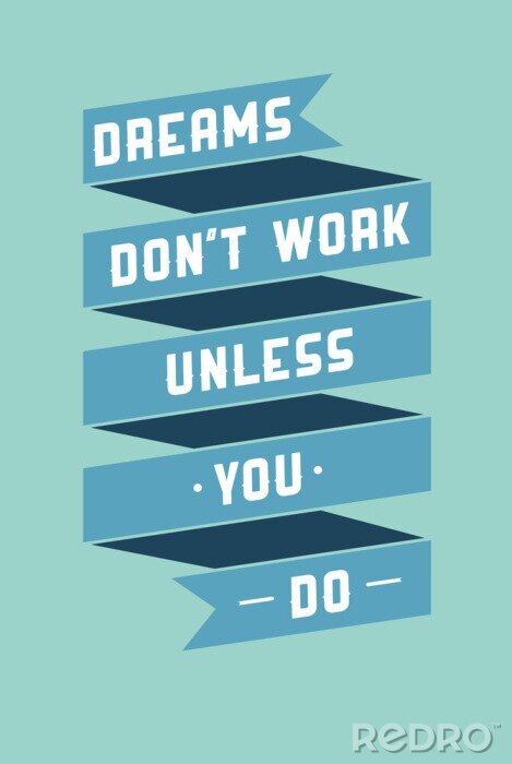 Poster  Phrases de motivation sur les rêves