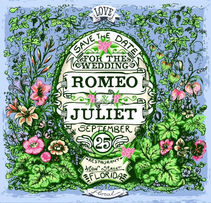 Poster  Pièce de théâtre Roméo et Juliette