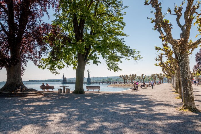Poster  Plage de la mer et promenade