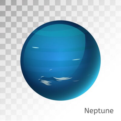 Planète 3D Neptune sous forme de graphiques vectoriels