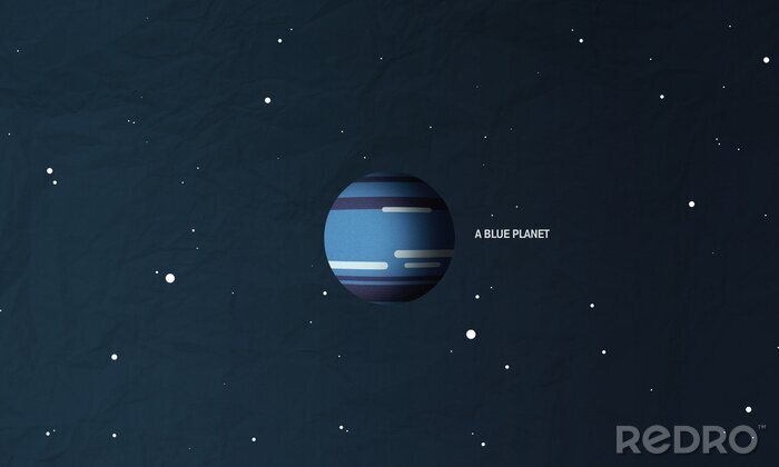 Poster  Planète bleue Neptune