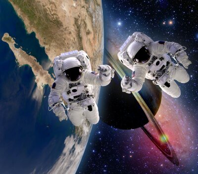 Planète et astronautes