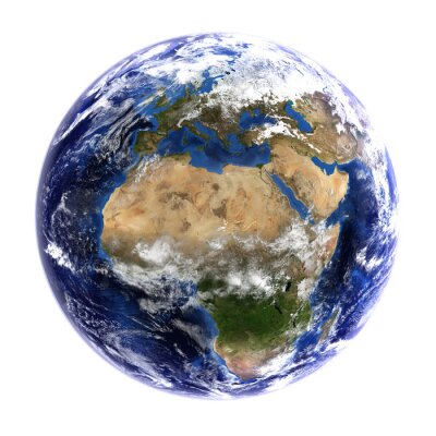Planète Terre et l'Afrique