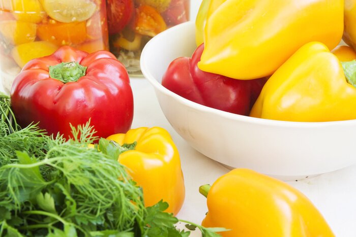 Poster  Poivrons, persil et aneth