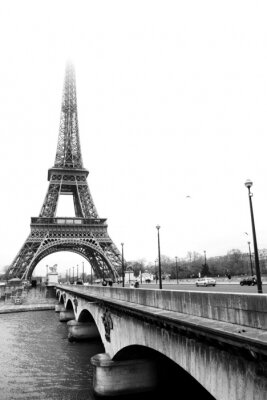 Poster  Pont de France et Tour Eiffel