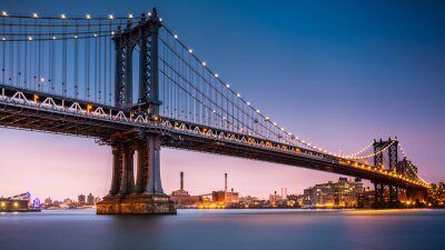 Pont de Manhattan au crépuscule