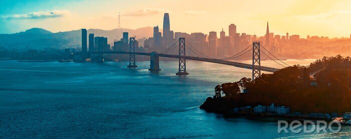 Poster  Pont de San Francisco et panorama de la ville
