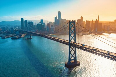 Pont de San Francisco la ville en arrière-plan
