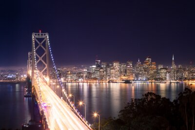 Pont illuminé à San Francisco