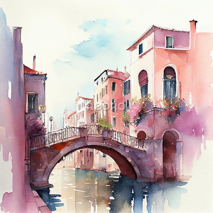 Poster  Pont romantique à Venise