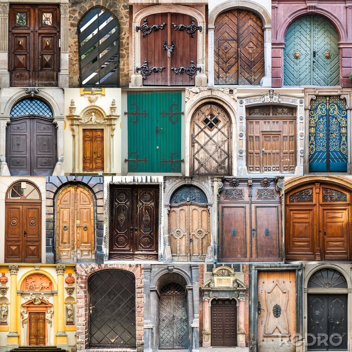 Poster  Portes colorées