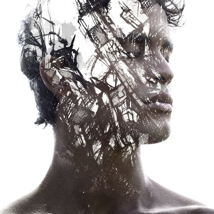 Poster  Portrait artistique d'un homme