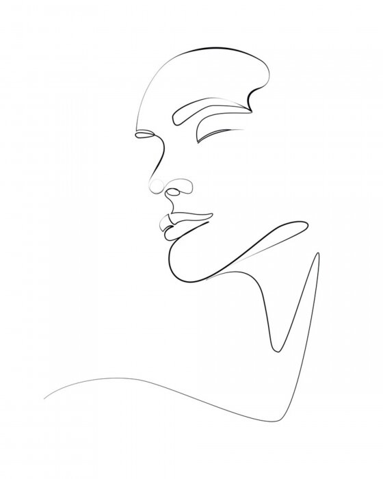 Poster  Portrait d'une femme en XXL