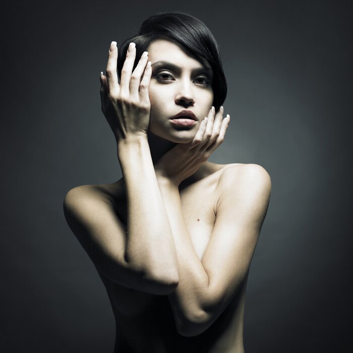 Poster  Portrait de belle femme sensuelle