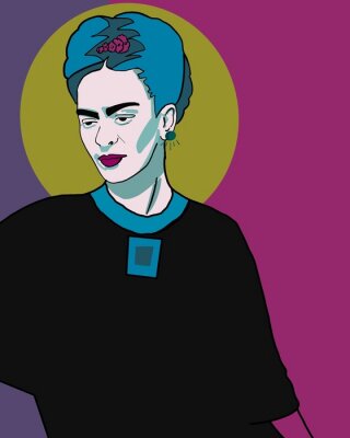 Poster  Portrait de Frida